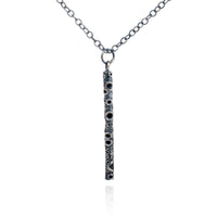 poros long vertical bar necklace