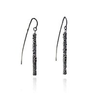 poros long vertical bar earrings