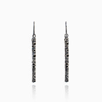 poros long vertical bar earrings