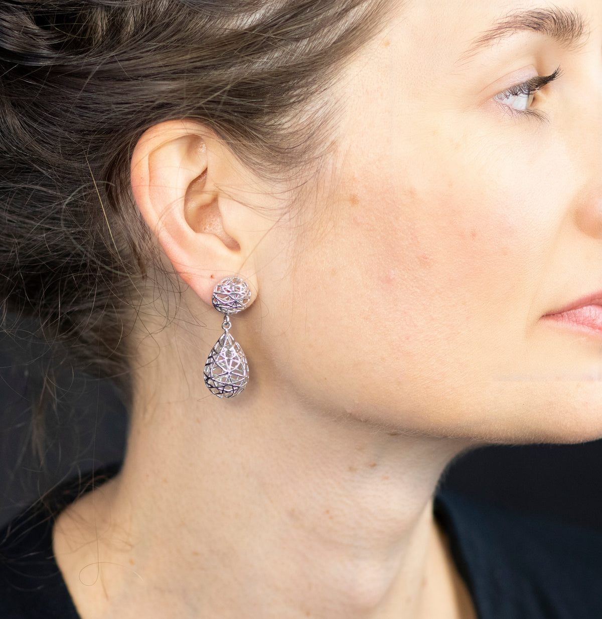 show pricing linea post double dangle earrings