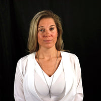 poros long vertical bar necklace