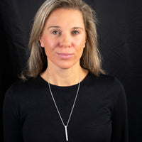 customizable vertical bar necklace