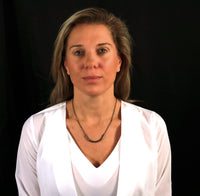 poros large curved bar necklace