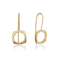 essentia square dangle earrings