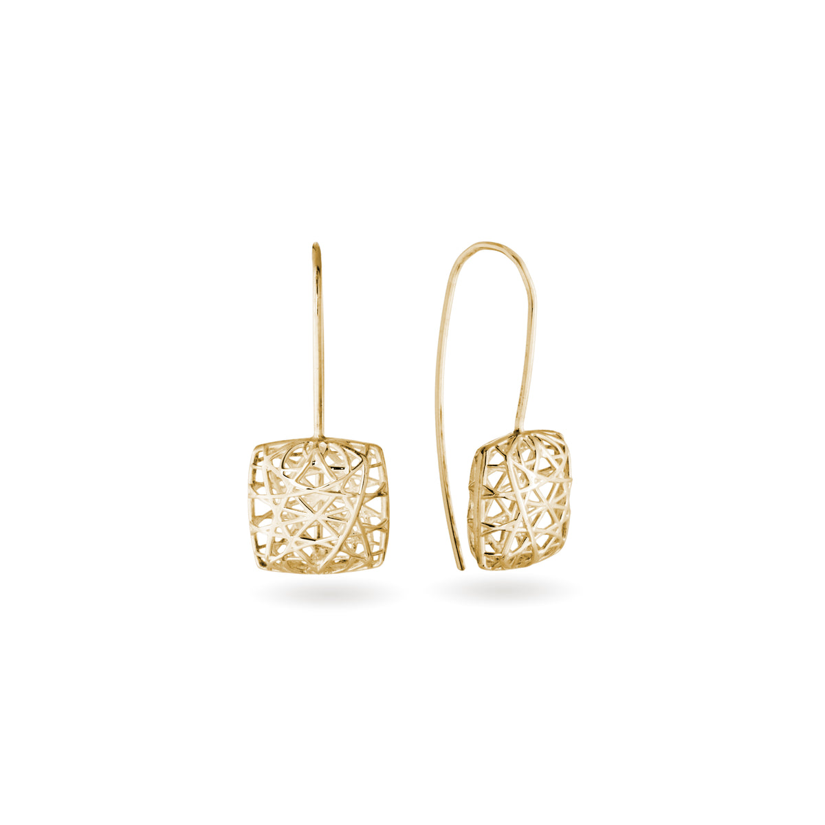 linea square dangle earrings