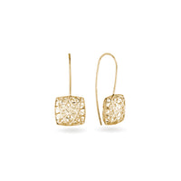 linea square dangle earrings