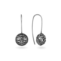 linea sphere dangle earrings