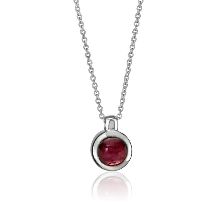 chroma round sapphire necklace