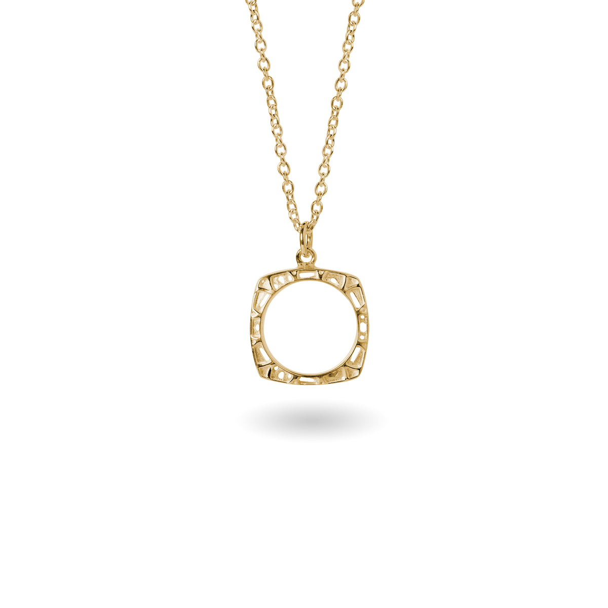 aperta small square necklace