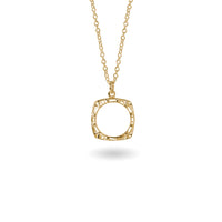 aperta small square necklace