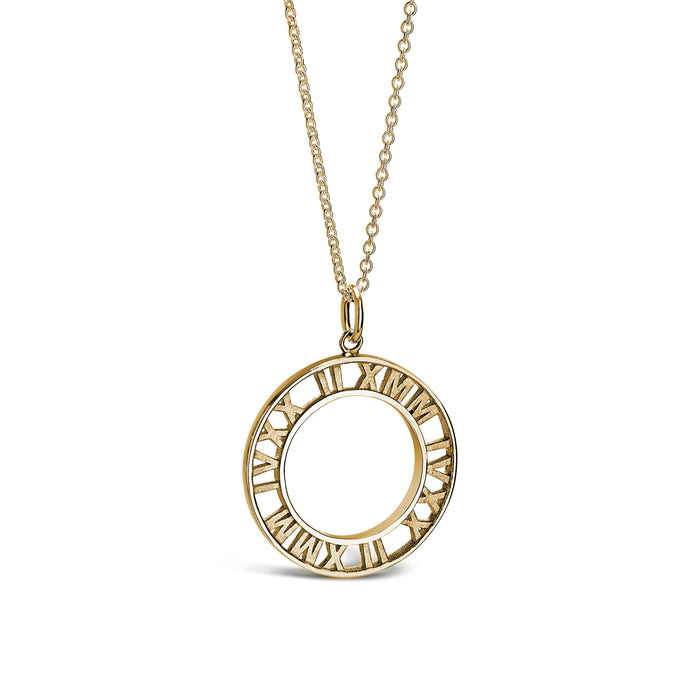 customizable date pendant necklace