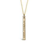 customizable vertical bar necklace