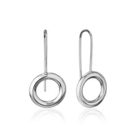 essentia circle dangle earrings