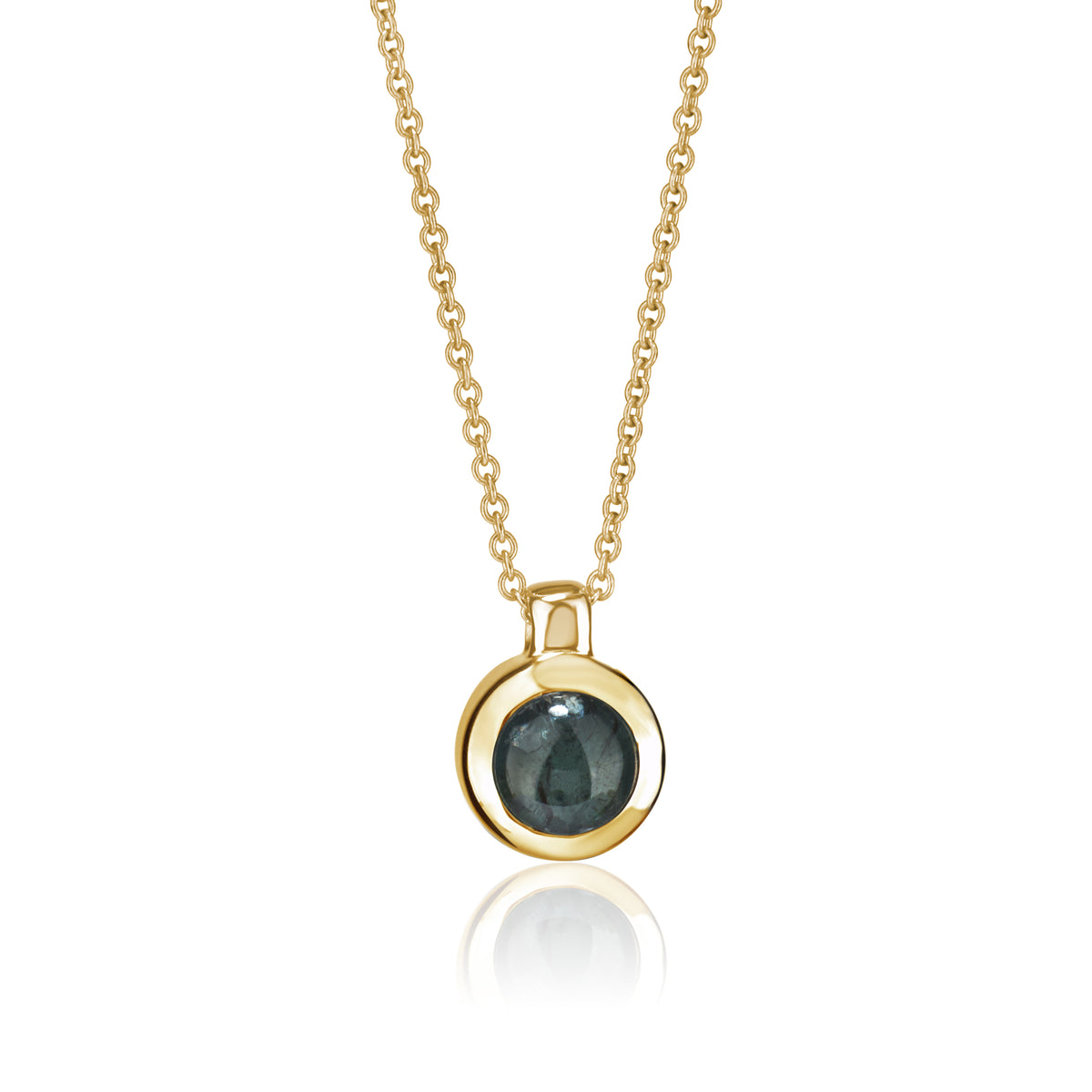 chroma round sapphire necklace