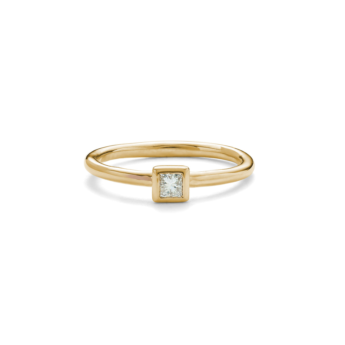 square diamond stackable ring