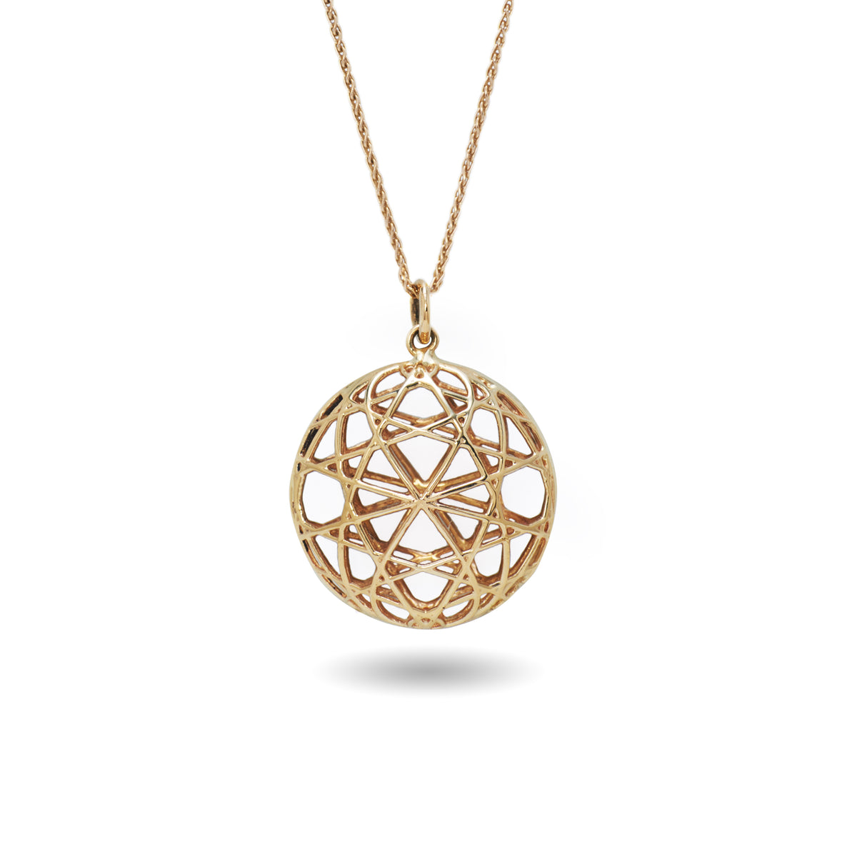 linea large circle necklace