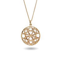 linea large circle necklace