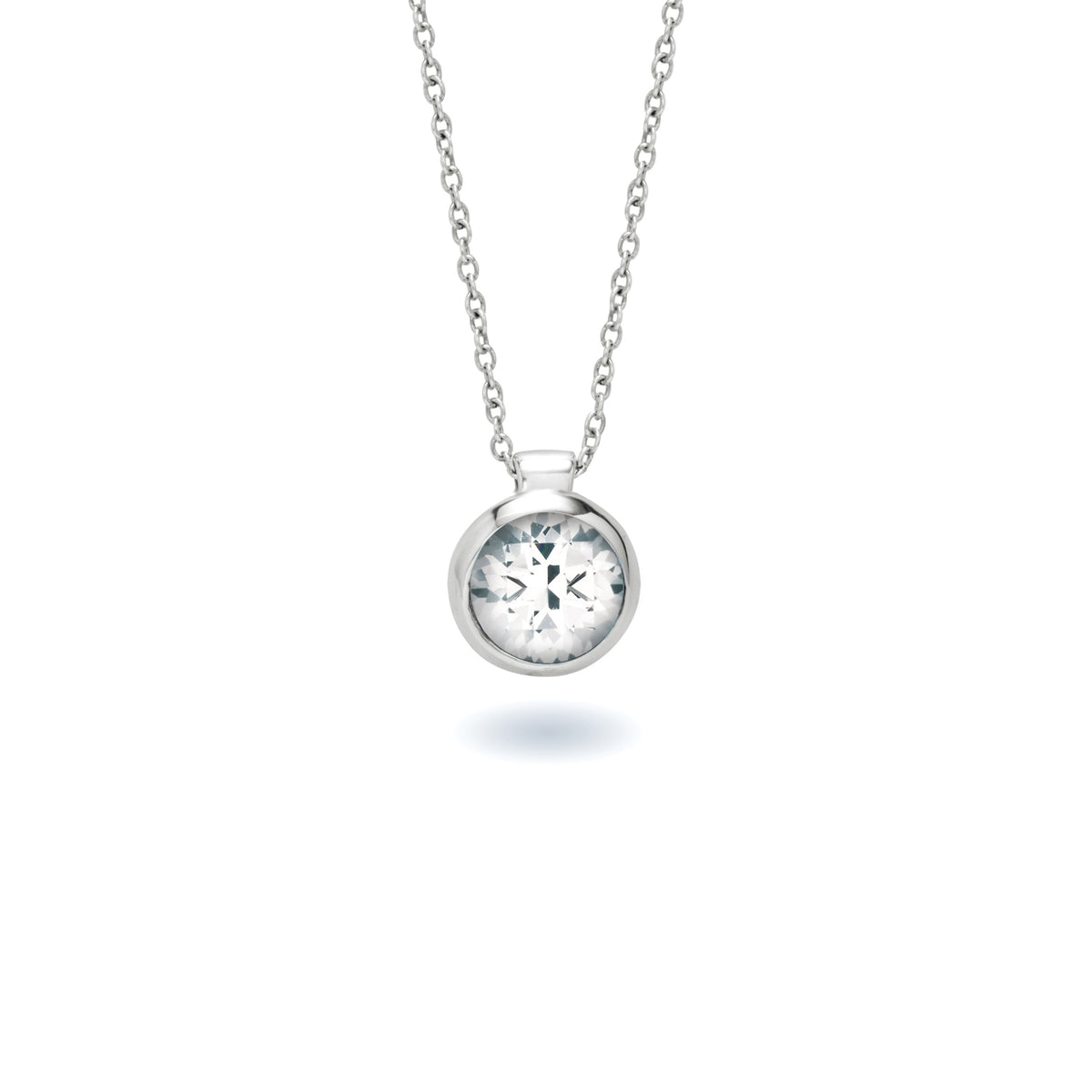 chroma 8mm round gemstone necklace