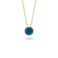 chroma 8mm round gemstone necklace
