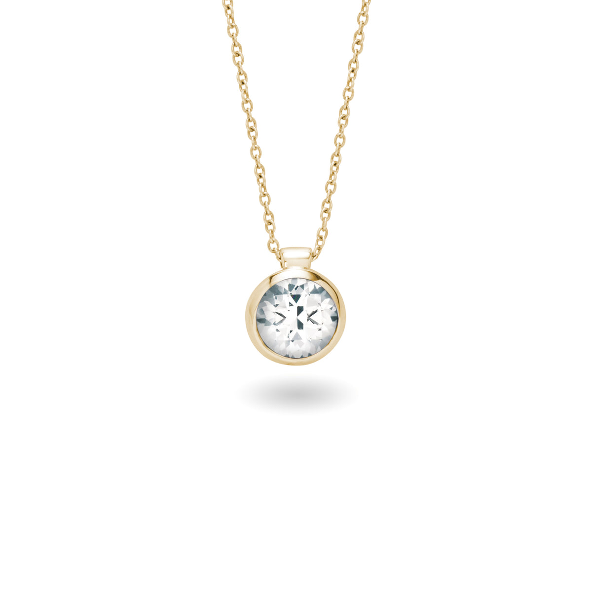 chroma 8mm round gemstone necklace