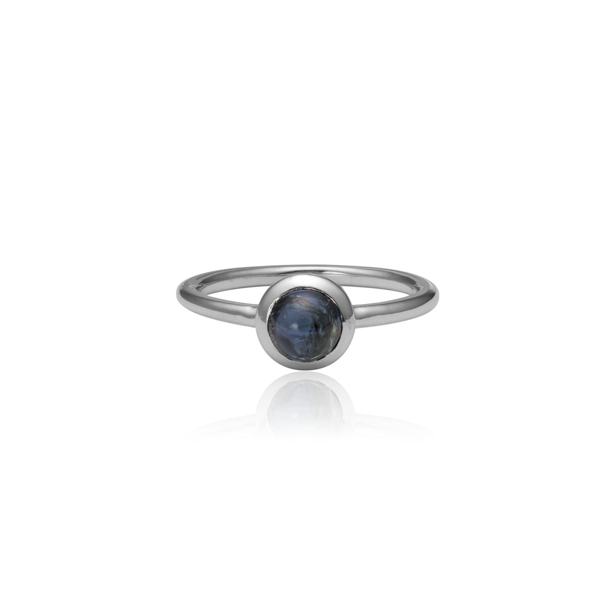 chroma round 6mm sapphire ring