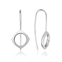 essentia diamond shaped dangle earrings