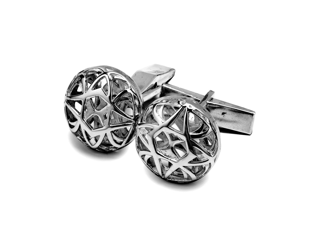 aperta small circle cufflinks