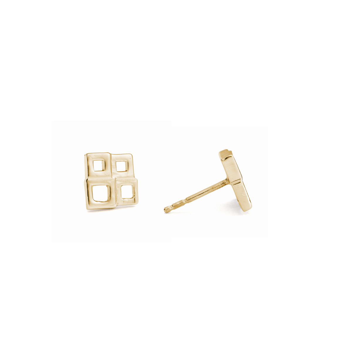 solinas square quad stud earring