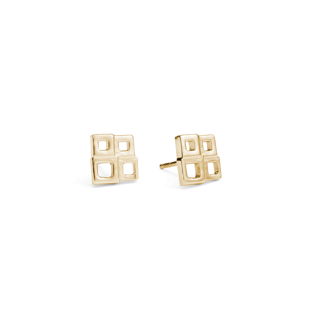 solinas square quad stud earring