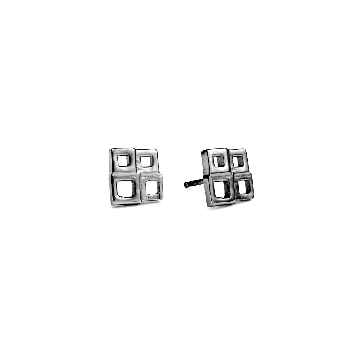 solinas square quad stud earring