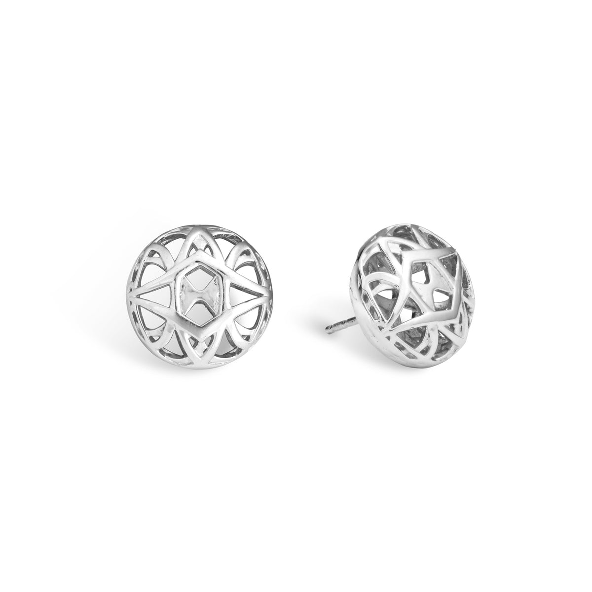 aperta 15mm circle stud earrings