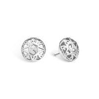 aperta 15mm circle stud earrings