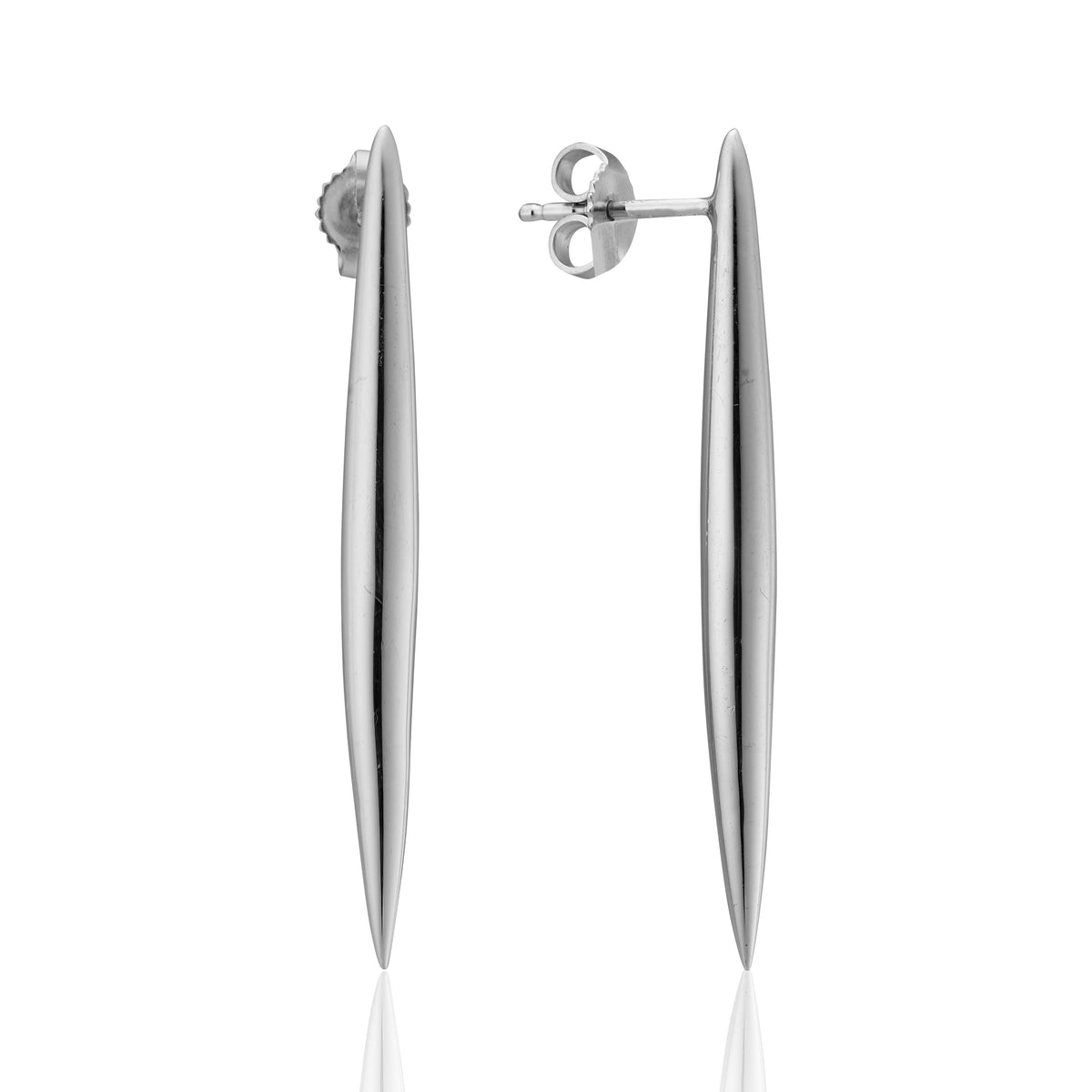 essentia large double taper post earrings
