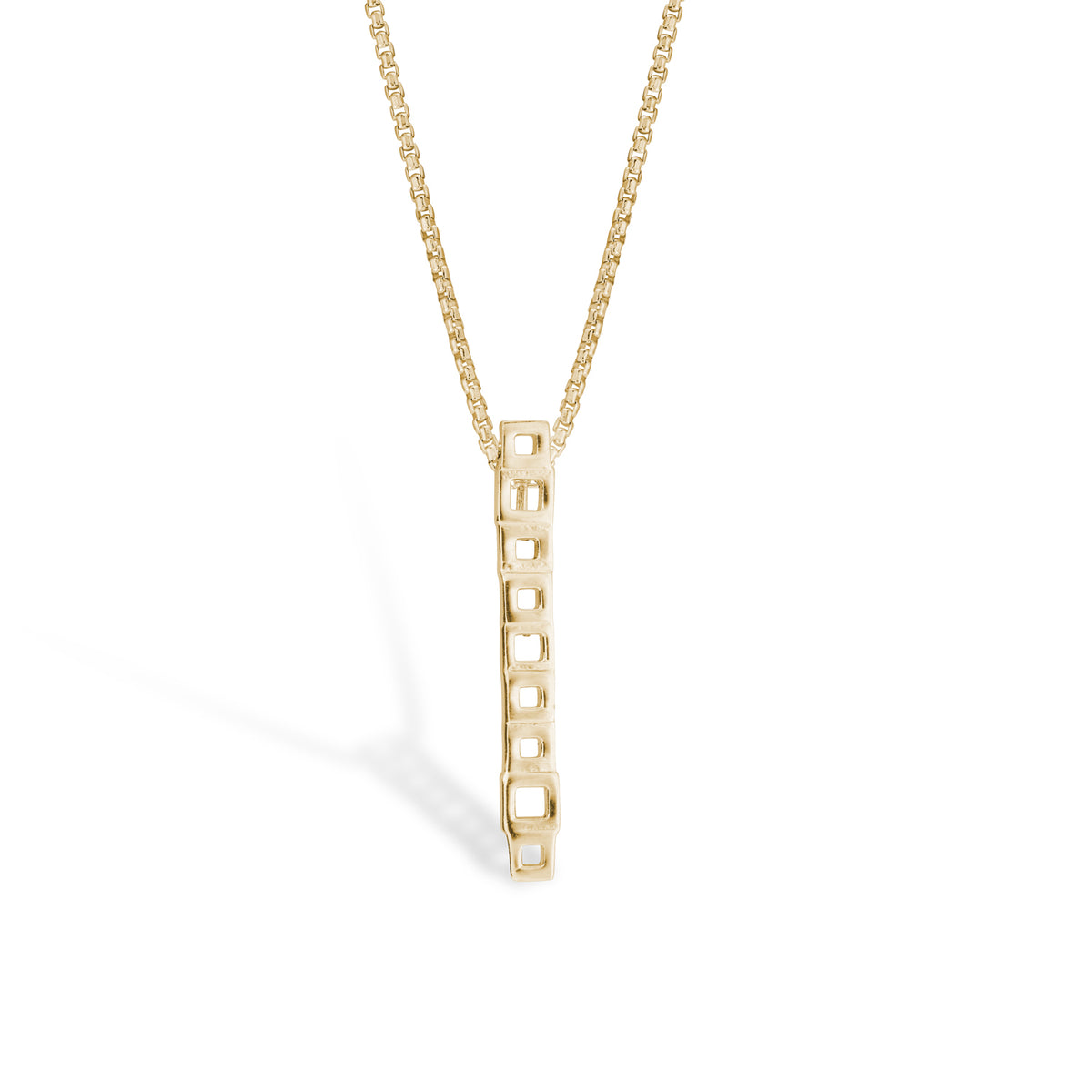 Solinas single line vertical necklace