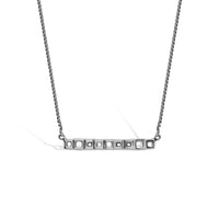 Solinas single line horizontal bar necklace