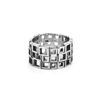 solinas 3 row open square ring
