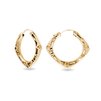 aperta diamond shape hoops large