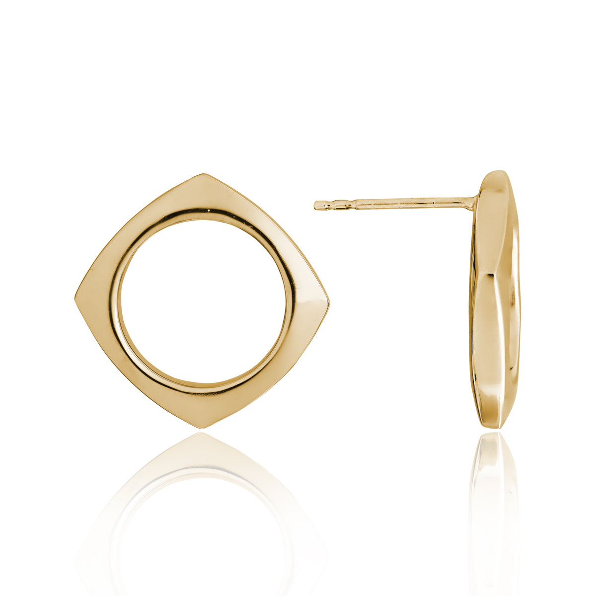 essentia diamond shaped studs