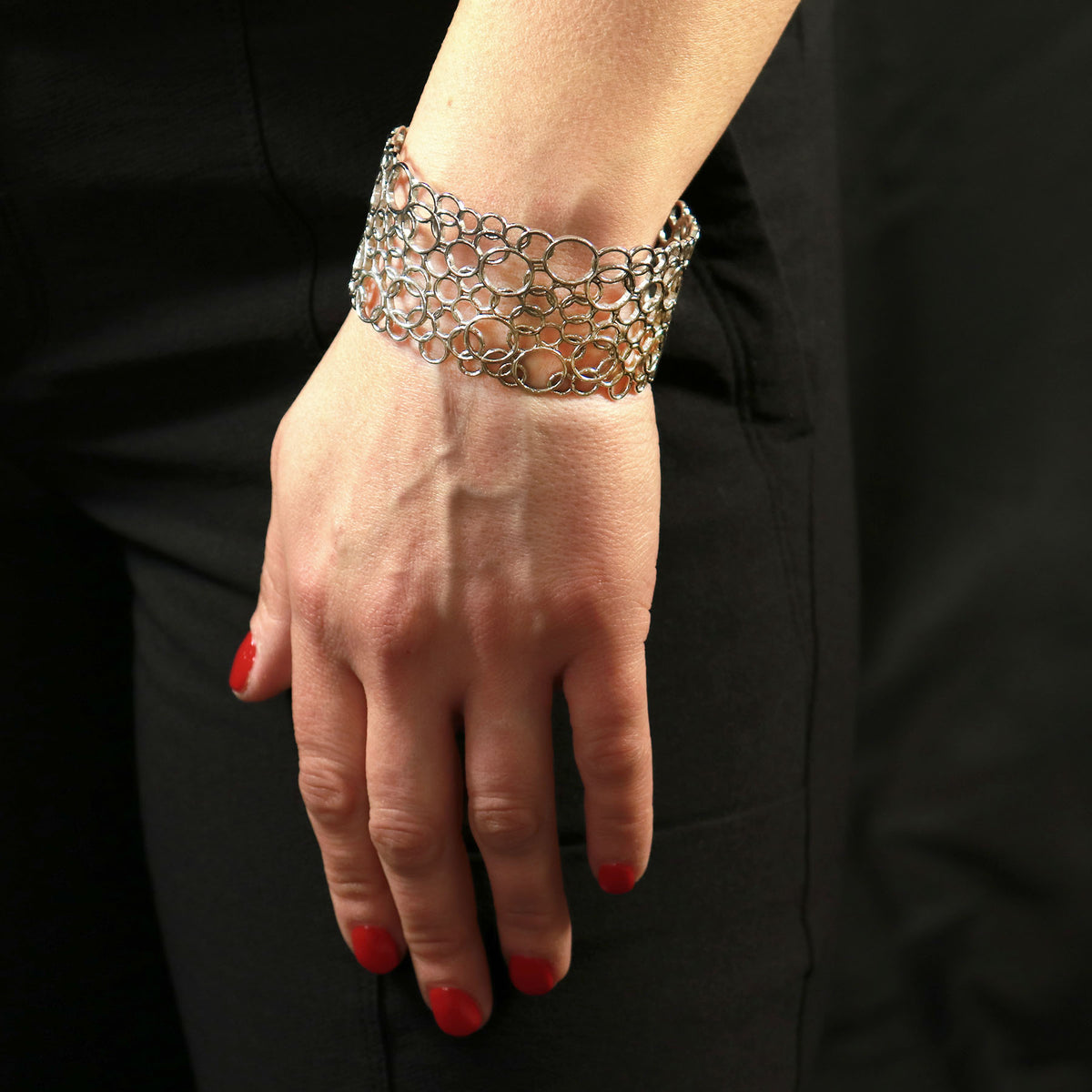 solinas wide circle cuff bracelet