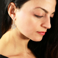 solinas circle dangle earrings