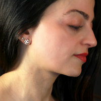 solinas square quad stud earring