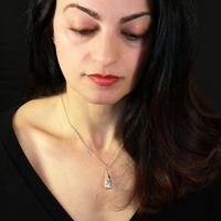 aperta pear drop necklace large