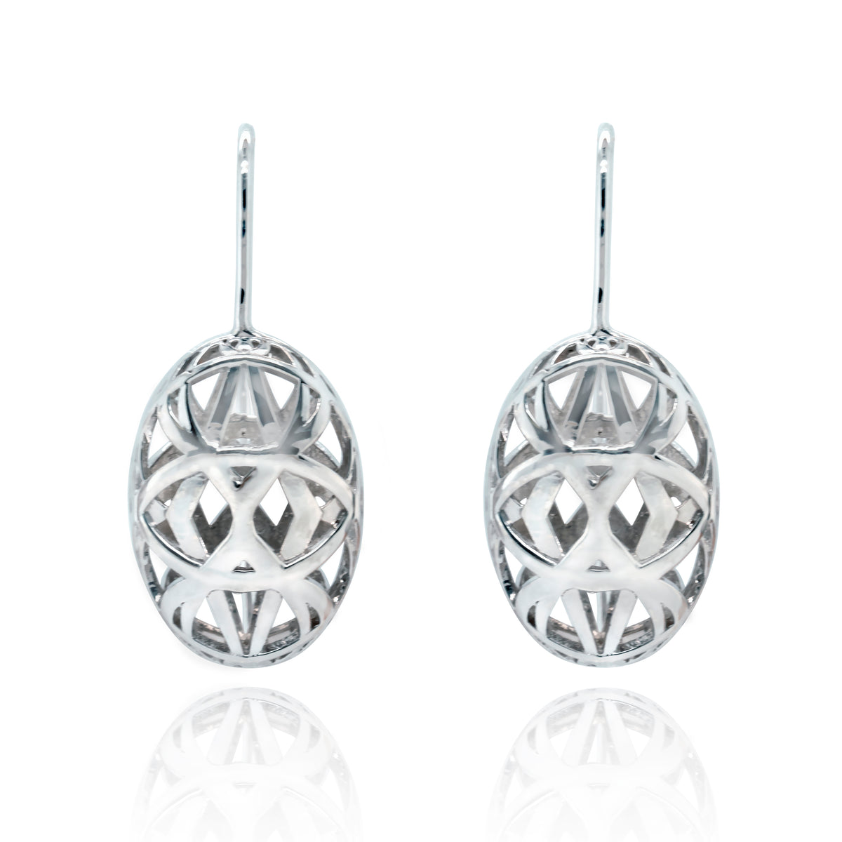 aperta oval dangle earrings