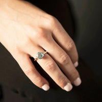 chroma round 8mm sky blue topaz ring