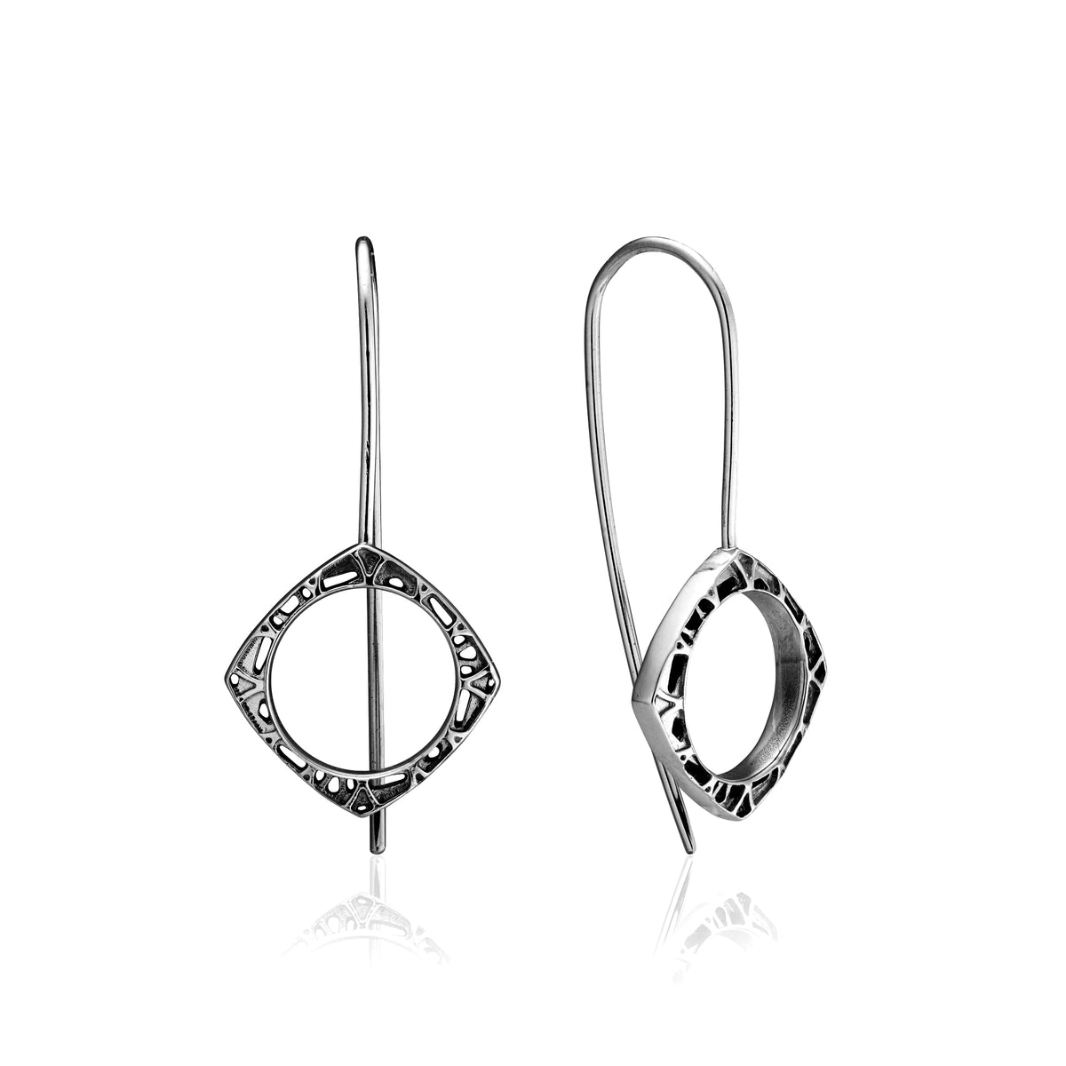 aperta diamond shape dangle earrings