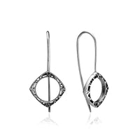 aperta diamond shape dangle earrings