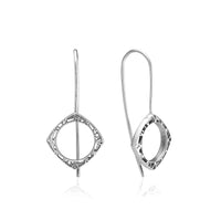 aperta diamond shape dangle earrings