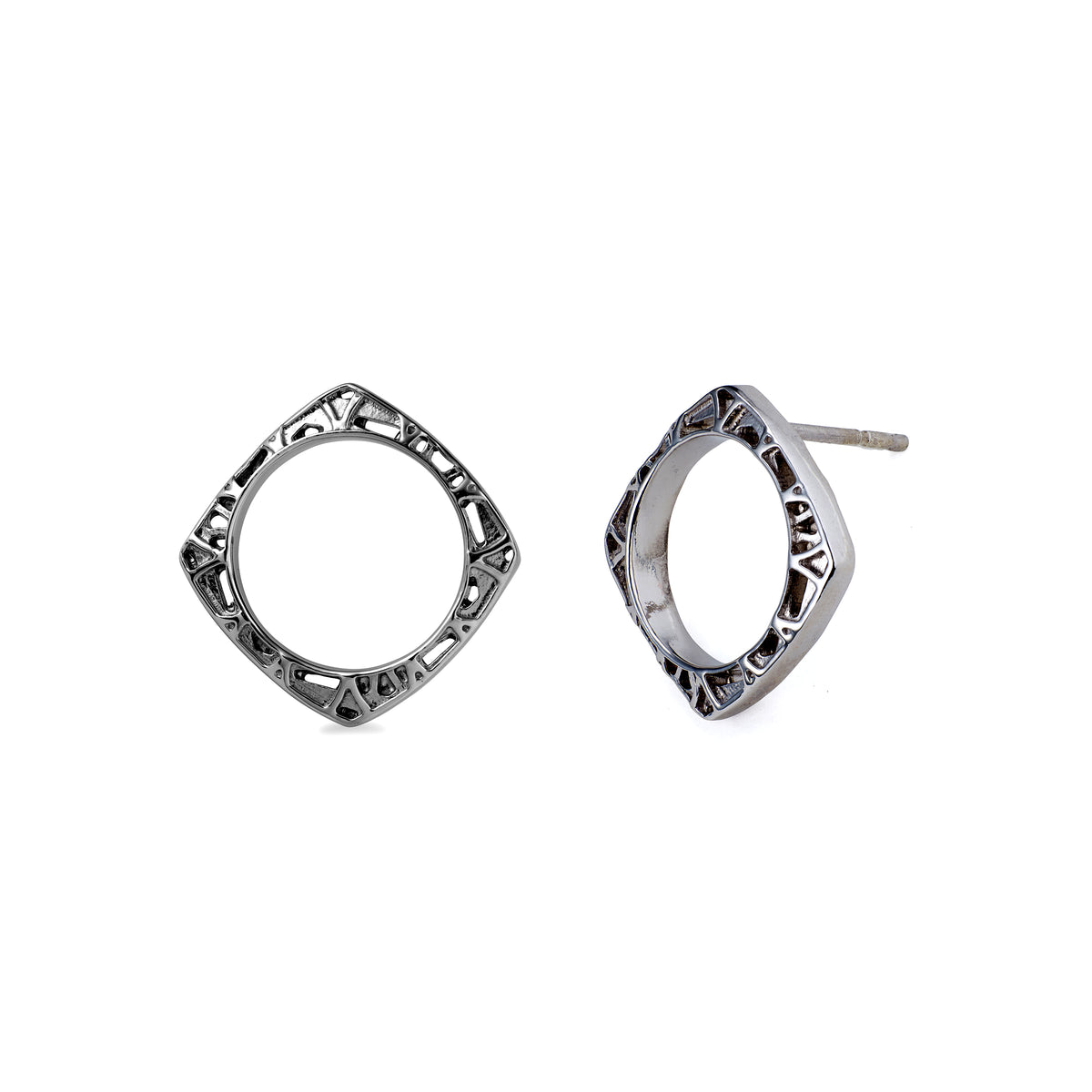 aperta diamond shape stud earrings