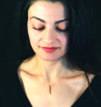 essentia small double taper necklace