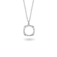 aperta small square necklace